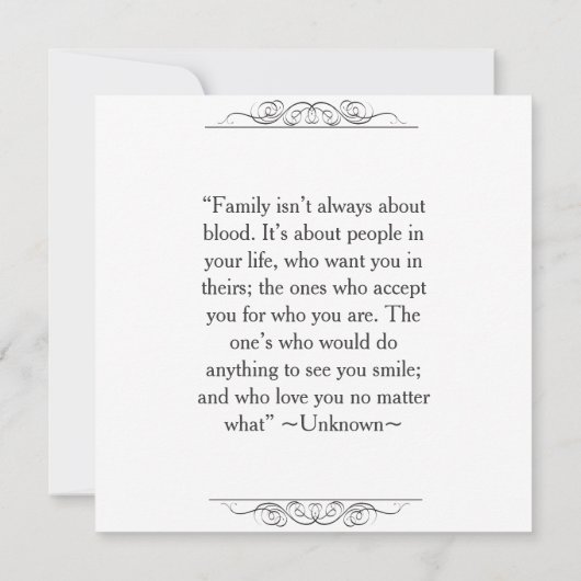 最も古いメンバーエレガントファミリー懇親会賞 招待状 (裏面)