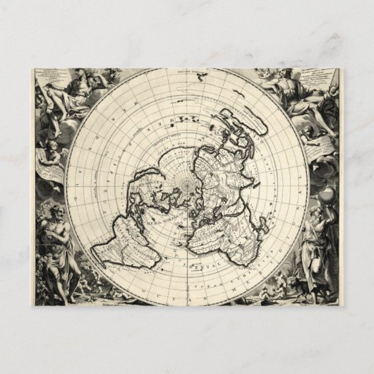 最も古い地図 ポストカード (正面)