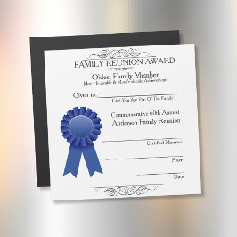 最も古い家族賞 エレガントな家族再会賞