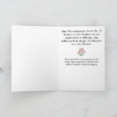 最も古い既知の祈りの言葉のヴァージンメアリー カード (内部)