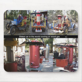 最も古い車ランニングの車の木材 マウスパッド