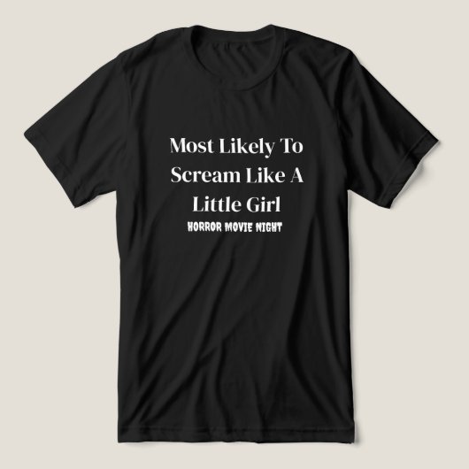 最も叫びそうな面白い黒色 トライブレンドTシャツ (デザイン正面)