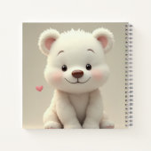 最も可愛いクマのスパイラル ノートブック (裏面)