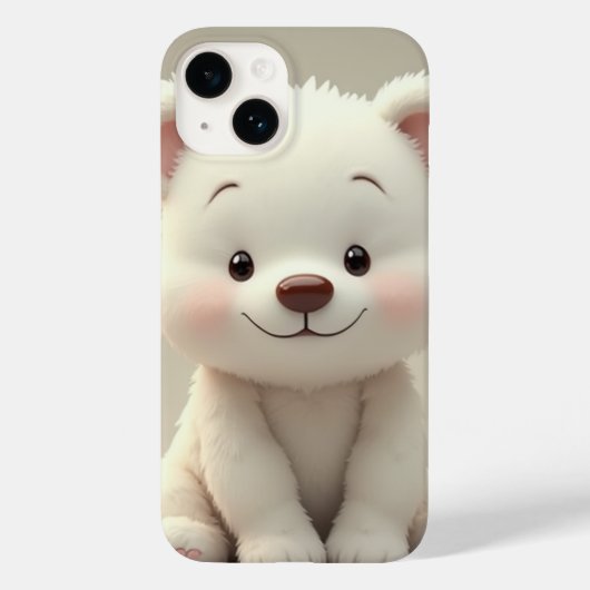 最も可愛いクマiPhone 14ケース Case-Mate iPhoneケース (裏面)