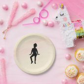 最も可愛いダンサーまろやかな黄色 ペーパープレート (パーティー)