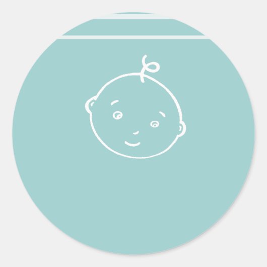 最も可愛いベビー顔 ラウンドシール (正面)