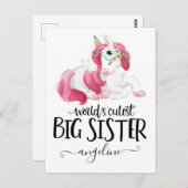 最も可愛い姉ユニコーン ポストカード (正面/裏面)