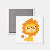 最も可愛い漫画のライオンの磁石の二面式 マグネット (正面/裏面)