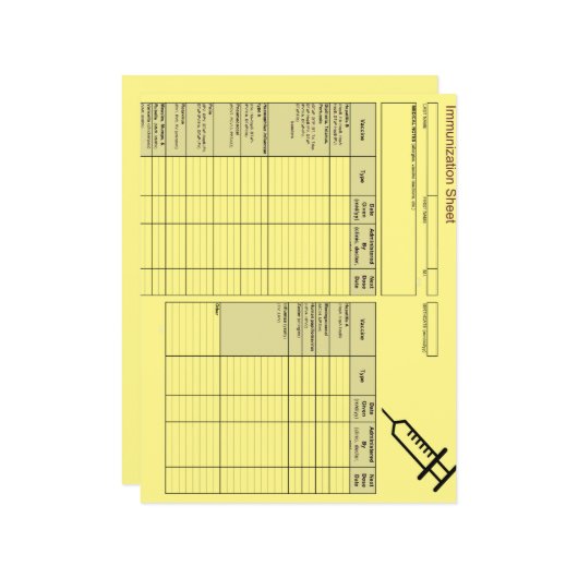 最も可愛い生き物の免疫記録 – 水平 (正面/裏面インサイチュ)