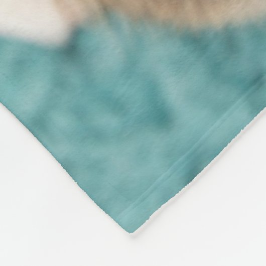 最も可愛い赤ん坊の動物 |かわいいコーギパピースマイル フリースブランケット (角)