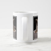 最も可愛い赤ん坊の動物 |かわいいブシュベビー ジャンボコーヒーマグカップ (裏面)