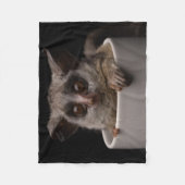 最も可愛い赤ん坊の動物 |かわいいブシュベビー フリースブランケット (正面)