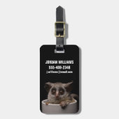 最も可愛い赤ん坊の動物 |かわいいブシュベビー ラゲッジタグ (正面縦)