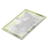 最も可愛い赤ん坊の動物 |かわいいブラウンベア遊カブ ノートパッド (アングル)