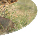 最も可愛い赤ん坊の動物 |かわいいベビーライオンの子 カッティングボード (角)