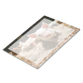 最も可愛い赤ん坊の動物 |かわいいベビー豚 ノートパッド (アングル)