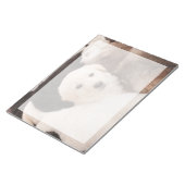 最も可愛い赤ん坊の動物 |かわいい子犬の山 ノートパッド (アングル)