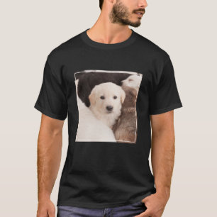 最も可愛い赤ん坊の動物 かわいい子犬の山 Tシャツ