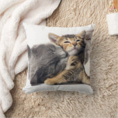 最も可愛い赤ん坊の動物 |かわいい子猫ハグ クッション (ブランケット)