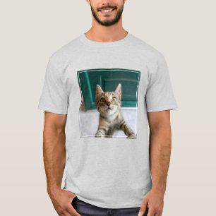 最も可愛い赤ん坊の動物 かわいい虎猫の子猫 Tシャツ
