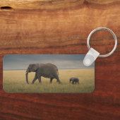 最も可愛い赤ん坊の動物 |アフリカゾウ科 キーホルダー (正面)