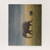 最も可愛い赤ん坊の動物 |アフリカゾウ科 ジグソーパズル (縦)