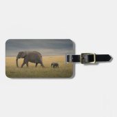 最も可愛い赤ん坊の動物 |アフリカゾウ科 ラゲッジタグ (正面横)