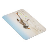 最も可愛い赤ん坊の動物 |アメリカのオイスターキャッチャー・シック マグネット (右側)