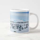 最も可愛い赤ん坊の動物 インペリアルペンギン植民地 ジャンボコーヒーマグカップ (右)