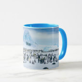 最も可愛い赤ん坊の動物 インペリアルペンギン植民地 マグカップ (正面右)