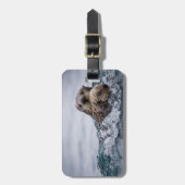 最も可愛い赤ん坊の動物 |オッターベビーとマザー ラゲッジタグ (正面縦)