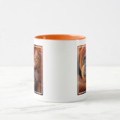 最も可愛い赤ん坊の動物 |オランウータン母とベビー マグカップ (中央)