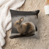 最も可愛い赤ん坊の動物 |オランダ矮小ウサギ クッション (ブランケット)