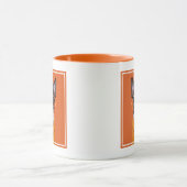 最も可愛い赤ん坊の動物 |オレンジボストンテリア マグカップ (中央)