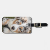 最も可愛い赤ん坊の動物 |オーストラリアの羊飼い犬 ラゲッジタグ (正面横)