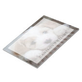 最も可愛い赤ん坊の動物 |カバシオン・パピー ノートパッド (アングル)