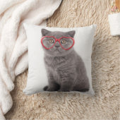 最も可愛い赤ん坊の動物 |キットンハートグラス クッション (ブランケット)