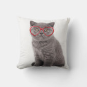 最も可愛い赤ん坊の動物 |キットンハートグラス クッション (正面)