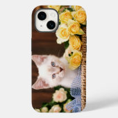 最も可愛い赤ん坊の動物 |キットン&イエローローズ Case-Mate iPhoneケース (裏面)