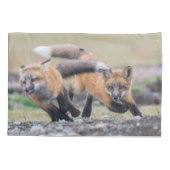 最も可愛い赤ん坊の動物 |キツネパッ遊プ 枕カバー (裏面)