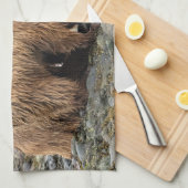 最も可愛い赤ん坊の動物 |クマとカブ キッチンタオル (四つ折り)
