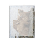 最も可愛い赤ん坊の動物 |クマとカブ ノートパッド (回転)