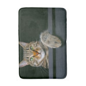 最も可愛い赤ん坊の動物 |グレータブビーキャット顔 バスマット (正面縦)