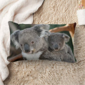 最も可愛い赤ん坊の動物 |コアラとジョーイ ランバークッション (ブランケット)