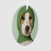 最も可愛い赤ん坊の動物 |コッカースパニエル犬子犬 オーナメント (正面)