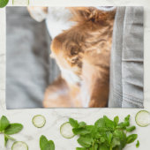 最も可愛い赤ん坊の動物 |コッカースパニエル犬 キッチンタオル (折り畳み)