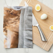 最も可愛い赤ん坊の動物 |コッカースパニエル犬 キッチンタオル (四つ折り)