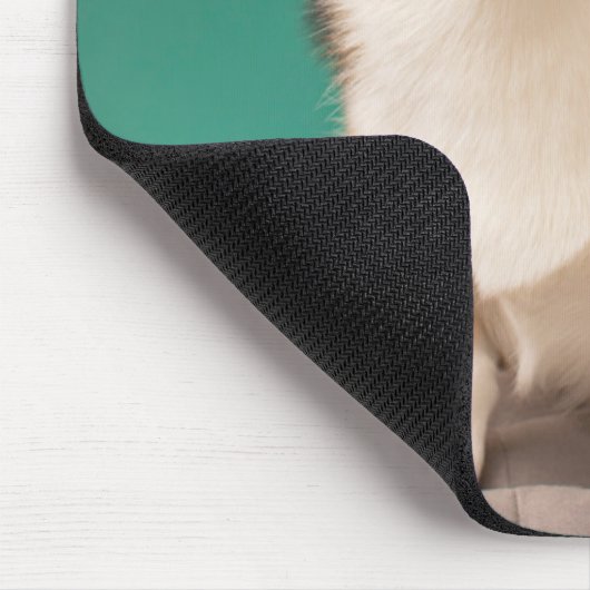 最も可愛い赤ん坊の動物 |コルギオンティール(緑がかった色) マウスパッド (コーナー)