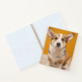 最も可愛い赤ん坊の動物 |コルギポートレートオンオレンジ ノートブック (内部)