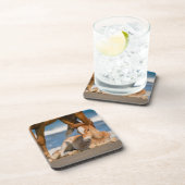 最も可愛い赤ん坊の動物 |コロ生まれたばかりのラの野生の馬 コースター (右側)